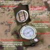 Military-Style Lensatic Compass with Camouflage Cover