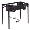 Double Burner Outdoor Stove BBQ Grill with 150000 BTU Capacity
