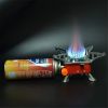 Windproof Camping Gas Stove; Foldable Stove Burners Outdoor Mini Portable