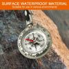 Mini Waterproof Shockproof Compass With Keychain Emergency Survival Equipment