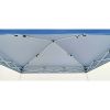 10x10 Diagonal Leg Blue Top Instant Awning for Outdoor Events