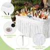 Plastic Party Ice Folding Table with Matching Skirt