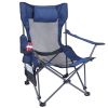 Foldable Camping Chair 330LBS Load Heavy Duty Steel Lawn Chair Collapsible