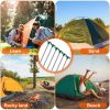 Tent Pegs Ropes Set 20Pcs 9.8in Heavy Duty Tent Stakes Nails Spike with 4x