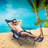 Foldable Camping Chair 330LBS Load Heavy Duty Steel Lawn Chair Collapsible