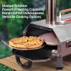 Semi-Auto Silver 12 Outdoor Pizza Oven Portable Wood Fired Pizza Oven Outdoor