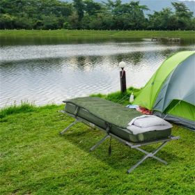 All-in-One Camping Combo: Cot, Air Mattress, Sleeping Bag & Accessories