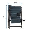 Lightweight Oversized Directors Chair with Storage Pockets for Camping
