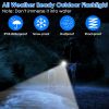 Super Bright LED Flashlight Waterproof Rechargeable Zoomable Tactical Torch