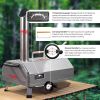 Semi-Auto Silver 12 Outdoor Pizza Oven Portable Wood Fired Pizza Oven Outdoor