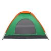 Waterproof Camping Dome Tent for Hiking and Survival - Orange & Green