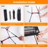 Portable Folding Camping Table Foldable Beach Table Aluminum Alloy Frame with 2
