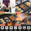 Flat Top Griddle Pan for Stove Top and Double Burner Non-Stick Grill