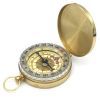Outdoor Multifunctional Pure Copper Flip Cover Luminous Compass; Pocket Watch