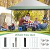 13 x 13 Feet Pop-Up Patio Canopy Tent with Shelter & Wheeled Bag