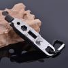Multifunctional Keychain Tool Kit with LED Flashlight and Bottle Opener