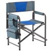 Lightweight Oversized Directors Chair with Storage Pockets for Camping