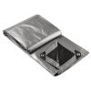 12x16ft Heavy Duty Poly Tarp - Silver+Black for Camping & Outdoor Use