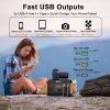 FlashFish 560W Portable Power Station – 11-Output Solar Generator