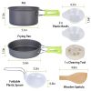 Camping Stove Cookware Kit - 9Pcs Complete Set