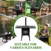 Black Iron Panel Camping Stove with Chimney - 77.54149cm