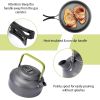 12Pcs Camping Cookware Set with Stove, Aluminum Pots & Pans