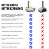 Stainless Steel Pizza Oven Outdoor 12" Automatic Rotatable Pizza Ovens,Portable