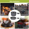 12Pcs Camping Cookware Set with Stove, Aluminum Pots & Pans