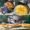 Black 12 Wood Fired Outdoor Pizza Oven - Portable Hard Wood Pellet Pizza Oven -