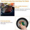 Camping Cookware Set with Foldable Knife and Fork - 8Pcs Aluminum Kit