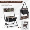 The Foldable Patio Chair with Storage Pocket Backrest for Camping Hiking