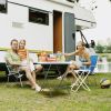 Round Foldable Lightweight Table for Camping and Picnics
