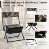 The Foldable Patio Chair with Storage Pocket Backrest for Camping Hiking
