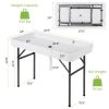 Plastic Party Ice Folding Table with Matching Skirt