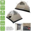 Waterproof Dome Tent with Detachable Rain Cover for 4-Person Camping