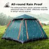 Waterproof Camping Tent for 4-5 People with Mosquito Net Windows