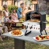2-Layer Pizza Oven with Removable Cooking Rack 