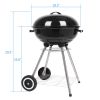 18 Inch Apple Charcoal Stove Enamel with White Side Wheel Diameter 15cm