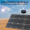 GOFORT 100W 18V Portable Solar Panel Foldable Solar Charger with 5V USB QC 3