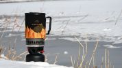 Backpacking Stove with 1.4 Liter Pot; WILD-WIND X4N Portable Camping Stove; and