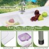 Fish Cleaning Table with 2 Sinks and 360 degree Rotatable Faucet
