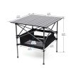 Set of 3 Folding Outdoor Table and Chairs Set for Indoor Outdoor Camping