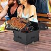 Portable Charcoal Grill Stove with Rotatable and Foldable Design
