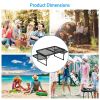 Foldable Camping Table Collapsible Picnic Aluminum Alloy Grill Stand 88LBS Max