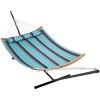 Heavy-Duty Hammock Stand with Storage Bag for 2-Person Relaxation