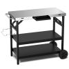 Foldable Outdoor Cart on 2 Wheels with Phone Holder