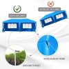 Large 10' x 20' Gazebo Canopy Party Tent with 4 Removable Window Side