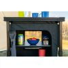Kitchen Storage Hard Top Table Gray