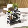 Foldable Outdoor Cart on 2 Wheels with Phone Holder