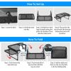 Foldable Camping Table Collapsible Picnic Aluminum Alloy Grill Stand 88LBS Max